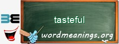 WordMeaning blackboard for tasteful